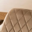 Krzesło BRESSO Beżowe Welurowe