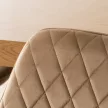 Krzesło BRESSO Beżowe Welurowe
