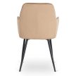 Krzesło BRESSO Beżowe Welurowe