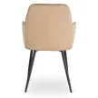 Krzesło BRESSO Beżowe Welurowe