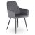 Krzesło BRESSO Szare Welurowe