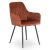Krzesło BRESSO Rude Welurowe