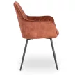Krzesło BRESSO Rude Welurowe