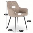 Krzesło BRESSO 2 Beżowe