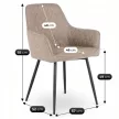 Krzesło BRESSO 2 Beżowe