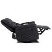 Massage Recliner Chair Black Faux Leather BRUCE