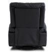Massage Recliner Chair Black Faux Leather BRUCE