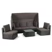 CALIENTE Garden Furniture Set Black/Brown