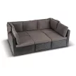 CALIENTE Garden Furniture Set Black/Brown
