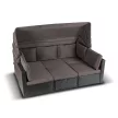 CALIENTE Garden Furniture Set Black/Brown