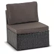 CALIENTE Garden Furniture Set Black/Brown