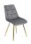 Szék szürke bársony kivitelben. CARO