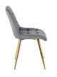 Szék szürke bársony kivitelben. CARO