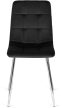Szék fekete színben, bársony kárpittal CESAR