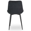 Szék fekete színben, bársony kárpittal CHRIS