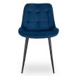 CHRIS szék sötétkék bársony