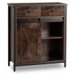 COLE Chest of Drawers 70 cm Rustic Oak/Black