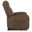 COLTON Electric Lift Recliner Armchair Brown