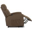 COLTON Electric Lift Recliner Armchair Brown
