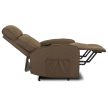COLTON Electric Lift Recliner Armchair Brown