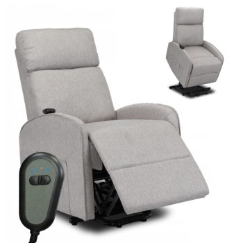 COLTON Electric Lift Recliner Armchair Grey