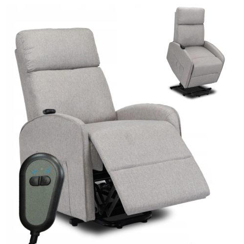 COLTON Electric Lift Recliner Armchair Grey