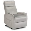 COLTON Electric Lift Recliner Armchair Grey Velvet