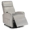 COLTON Electric Lift Recliner Armchair Grey Velvet