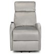 COLTON Electric Lift Recliner Armchair Grey Velvet
