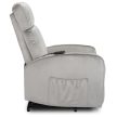 COLTON Electric Lift Recliner Armchair Grey Velvet
