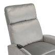 COLTON Electric Lift Recliner Armchair Grey Velvet