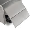 COLTON Electric Lift Recliner Armchair Grey Velvet