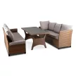 Garden furniture set COMODO brown and grey