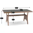 Garden furniture set COMODO brown and grey