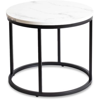 Asztal fehér márvány/fekete színben CONNY