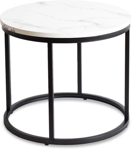 Asztal fehér márvány/fekete színben CONNY