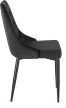 Szék fekete színben, bársony kárpittal CORK