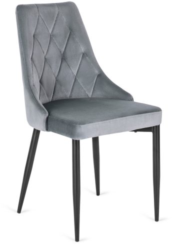 CORK szék, szürke, velúr