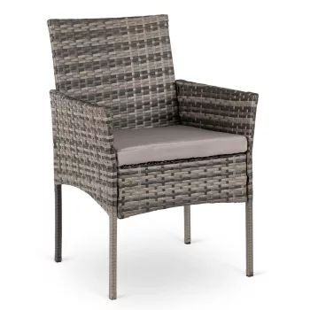 CORTO Set of 2 Garden Chairs Grey