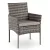 CORTO Set of 2 Garden Chairs Grey