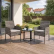 CORTO Set of 2 Garden Chairs Grey