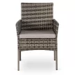 CORTO Set of 2 Garden Chairs Grey