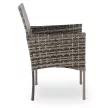 CORTO Set of 2 Garden Chairs Grey