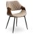 Stolička DAKOTA zamat béžová / orech