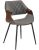 Stolička DAKOTA zamat sivá / orech