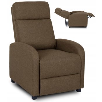 Fotel Rozkładany DANNY Brązowy