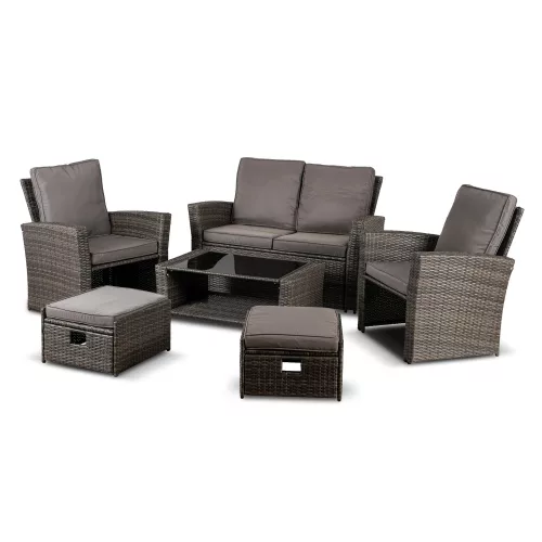 DELGADO Garden Furniture Set Grey