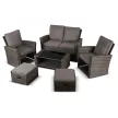 DELGADO Garden Furniture Set Grey