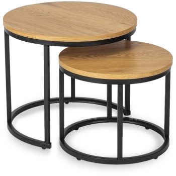 Dohányzóasztal szett arany tölgy színben DELIA