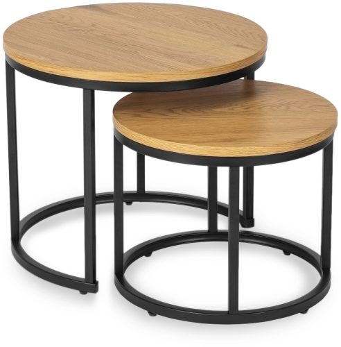 Dohányzóasztal szett arany tölgy színben DELIA